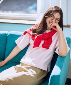 ANY 【Sサイズあり】オーガニックコットンスムース5分袖Tシャツ