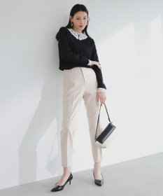 ANY SIS ビューティサーモ2WAYストレッチ テーパードパンツ