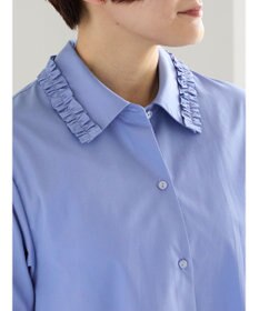 Te chichi ミニフリルトリムカラーブラウス