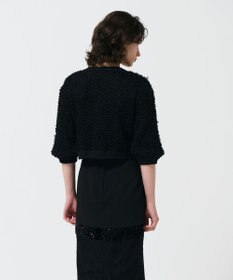 GRACE CONTINENTAL チュールフリルニットブルゾン