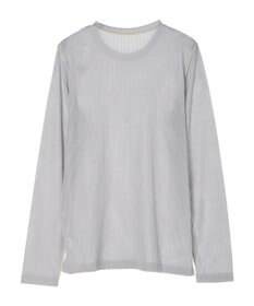 Green Parks 配色ステッチシアーリブプルオーバー