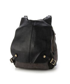 UNBILLION perche / 牛革かぶせキャンバスリュックサック