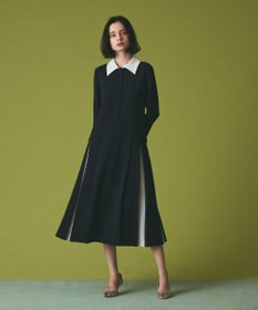GRACE CONTINENTAL クレリックバイカラーワンピース