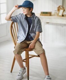 J.PRESS KIDS 【140-170cm】ロゴプリント チェックシャツ