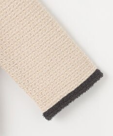 自由区 ツイードライクニット カーディガン