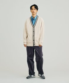 J.PRESS YORK STREET 【UNISEX】ANTI PILLING WOOL Vネックカーディガン