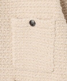 自由区 ツイードライクニット カーディガン