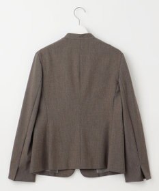 J.PRESS LADIES T/Rアルガンシルク ノーカラー ジャケット