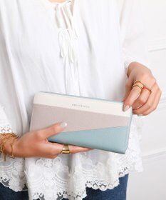 style code 【MERCURYDUO/マーキュリーデュオ】ダイアナ　トリコカラーRFロングウォレット