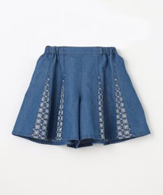 組曲 KIDS 【150-160㎝】レースコンビデニム キュロット