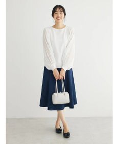 Green Parks 〈選べるきれシル〉フレアミディ丈スカート