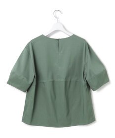 23区 S 【洗える】シルエットスムースコンビ バックフレア カットソー