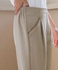 Tiaclasse L ミニチェッカー裏起毛・ストレートパンツ