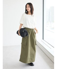 CRAFT STANDARD BOUTIQUE 接触冷感/抗菌防臭/ 前後2WAY半袖スクエアネックTee