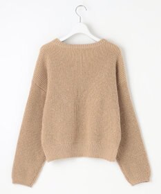 Feroux 【洗える】スパンコール プルオーバーニット