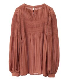 Green Parks マジョリカプリーツブラウス