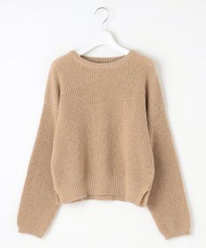 Feroux 【洗える】スパンコール プルオーバーニット