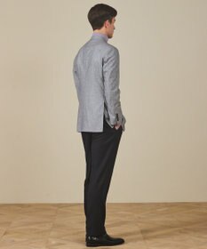 GOTAIRIKU 【CANONICO/カノニコ】サキソニーウールコットンブレンド ジャケット_グレー千鳥柄