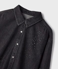 GRACE CONTINENTAL ビジューデニムシャツ