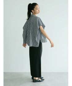 CRAFT STANDARD BOUTIQUE ステンサイドソリッドギンガムチェックブラウス