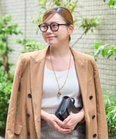 Phoebe 【限定セット】ビッグドロップメタルチェーンネックレス×ドロップハーフフープミニピアス