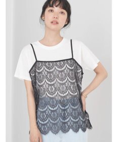 earth music&ecology ＳＥＴ２点レースキャミソール＋ＴＥＥ