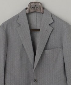 GOTAIRIKU 圧倒的清涼感・８つの夏機能【接触冷感/通気性/軽量/撥水…等】クールドッツ セットアップジャケット_ヘリンボーンプリント（25年モデル）