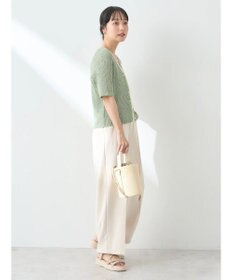 earth music&ecology バイカラーＶネックカーディガン