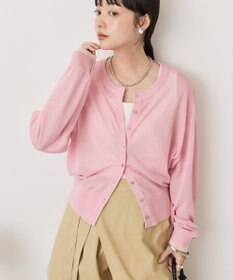 AMERICAN HOLIC シアー配色ニットカーディガン