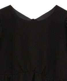 earth music&ecology バックリボンパフスリーブミニワンピース