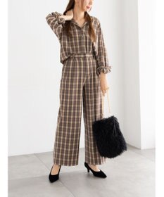 Te chichi チェックショートシャツ（セットアップ可）《2025Autumn catalog item》