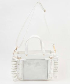 WEGO 【痛バ＆推し活グッズ】きらめきレースアップフリル痛ショルダー