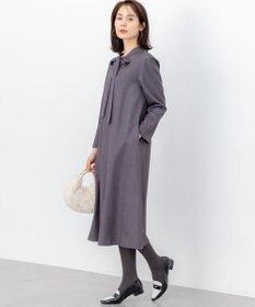 組曲 S 【前後着用可】ラメストライプボウタイ ワンピース