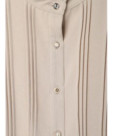 Green Parks ・ＥＬＥＮＣＡＲＥ　ＤＵＥ　イロイロ釦ピンタックブラウス