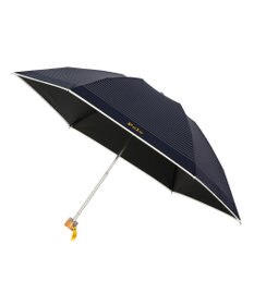 MOONBAT POLO RALPH LAUREN 晴雨兼用日傘 折りたたみ傘 ボーダー×パイピング／一級遮光 遮熱 UV