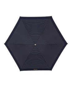 MOONBAT POLO RALPH LAUREN 晴雨兼用日傘 折りたたみ傘 ボーダー×パイピング／一級遮光 遮熱 UV
