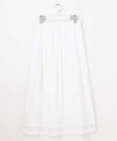 J.PRESS LADIES スパンソフトクロス刺繍 スカート