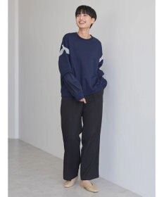 AMERICAN HOLIC 袖異素材ミニ裏毛プルオーバー