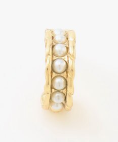 組曲 フェイクパールリングピアス