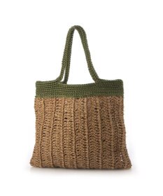 UNBILLION cachecache ペーパー切り替え横編みトートバッグ