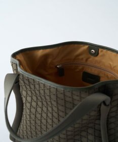 MIYABIYA LAQUOH【撥水加工】篭目柄エンボスボンディングトートS