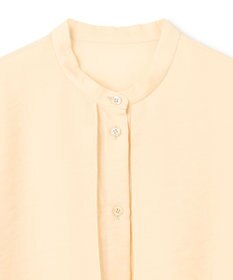 UNFILO シアーサテン ヨークブラウス