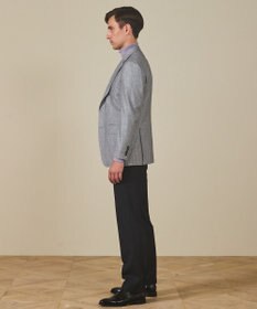 GOTAIRIKU 【CANONICO/カノニコ】サキソニーウールコットンブレンド ジャケット_グレー千鳥柄