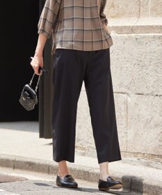 J.PRESS LADIES 【洗える】ハイテンションT/Rライトカルゼ セミワイド パンツ