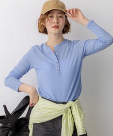 23区 【先行予約】シアーリブ レイヤード ロンTEE