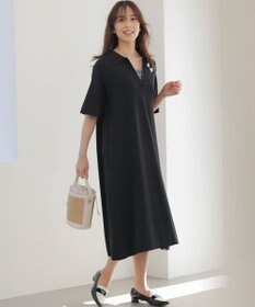 組曲 クリアストレッチスキッパーニット ワンピース