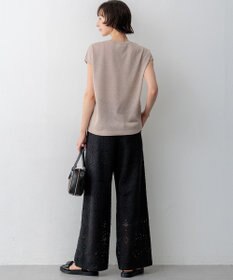 23区 L 【先行予約】シャイニーシアー ノースリーブ ニット