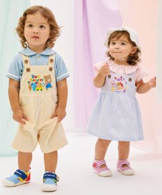 MIKI HOUSE HOT BISCUITS 【70-110cm】 キャビット×お菓子シリーズ サッカー素材ジャンパースカート