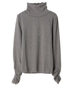 earth music&ecology 起毛レースハイネックインナー