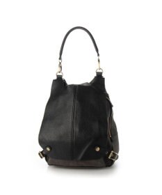 UNBILLION perche / 牛革かぶせキャンバスリュックサック